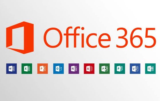 Microsoft office 350 along with logo of packages included