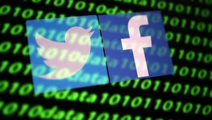 FILE PHOTO: The Twitter and Facebook logo as well as the binary cyber codes can be seen in this illustration taken November 26, 2019. REUTERS / Dado Ruvic / Illustration / File Photo (REUTERS)